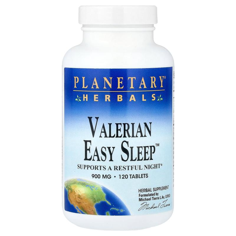 Planetary Herbals,Valerian Easy Sleep™, 120 Tablets