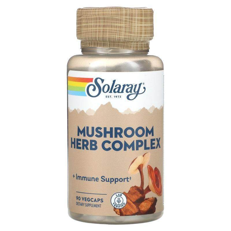 Solaray,Mushroom Herb Complex, 90 VegCaps