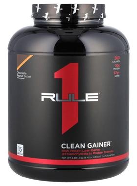 Rule One Proteins,Clean Gainer™, Chocolate Peanut Butter, 4.