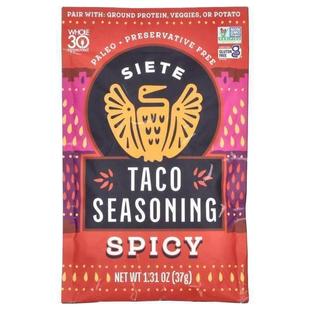 Siete,Taco Seasoning, Spicy, 1.31 oz (37 g)