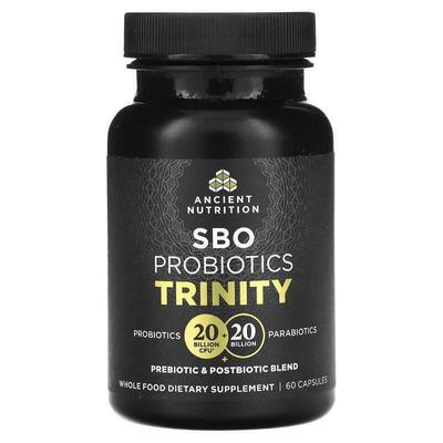 Dr. Axe / Ancient Nutrition,SBO Probiotics Trinity, 60 Capsu