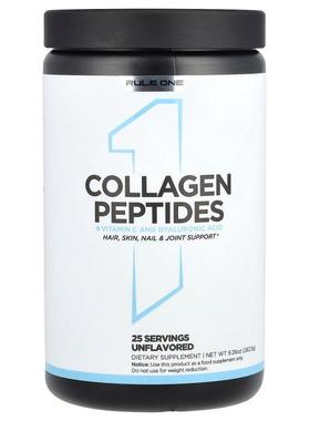 Rule One Proteins,Collagen Peptides + Vitamin C and Hyaluron