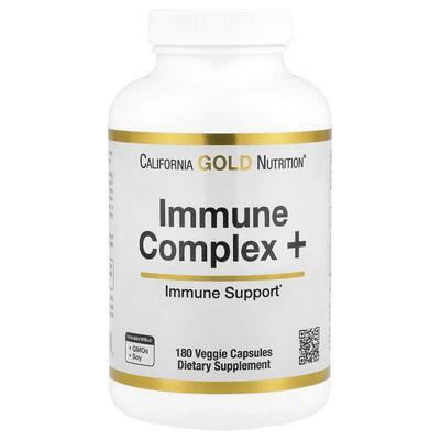 California Gold Nutrition,Immune Complex +, 180 Veggie Capsu