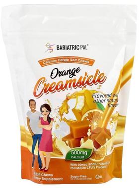Bariatric Pal,Calcium Citrate Soft Chews, Orange Creamsicle,