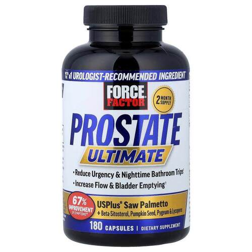 Force Factor,Prostate , 180 Capsules