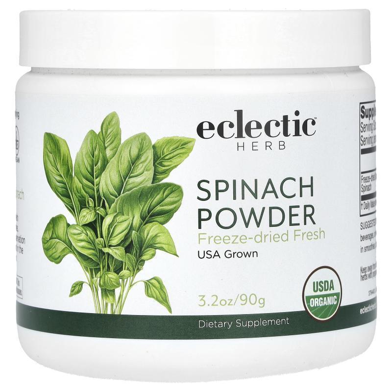 Eclectic Institute,Spinach Powder, 3.2 oz (90 g)