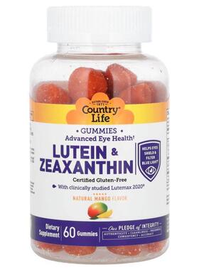 乡村生活,Lutein &amp;amp; Zeaxanthin Gummies, Natural Ma