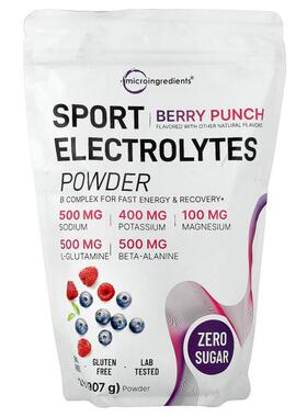 Micro Ingredients,Sport Electrolytes Powder, Berry Punch, 2