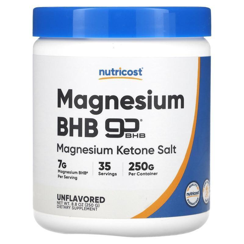 Nutricost,Magnesium BHB, Unflavored, 8.8 oz (250 g)