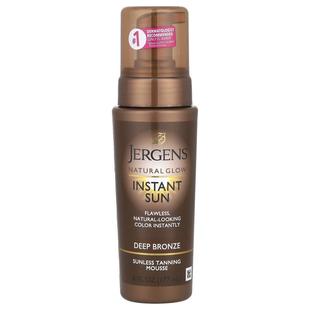 Instant Sun 调色着色摩丝 Jergens Glow 浅铜色 液1 Natural