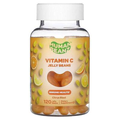 Human Beanz,Vitamin C Jelly Beans, Citrus Blast, 120 Jelly B