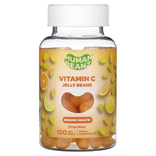 Human Beanz,Vitamin C Jelly Beans, Citrus Blast, 120 Jelly B
