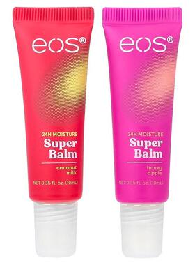EOS,24H Moisture Super Balm, Coconut Milk & Honey Apple,