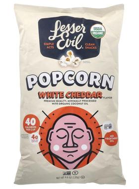LesserEvil,爆米花，白切达奶酪，4.6 盎司（130 克）
