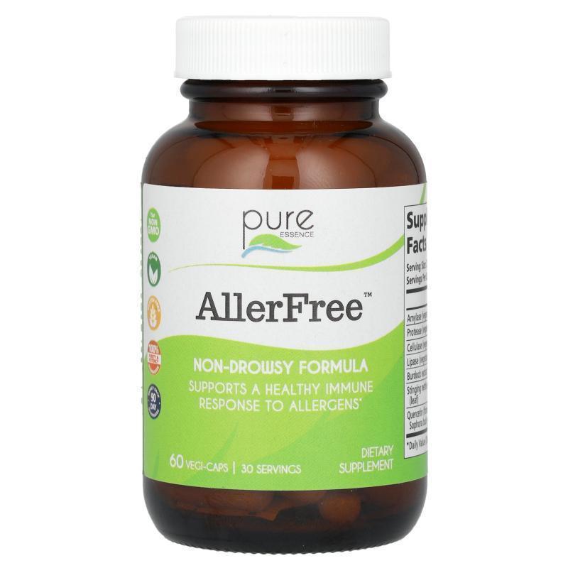 Pure Essence,AllerFree, 60 Vegi-Caps