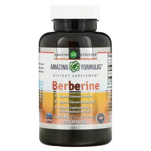 Amazing Nutrition,Berberine, 500 mg, 250 Capsules