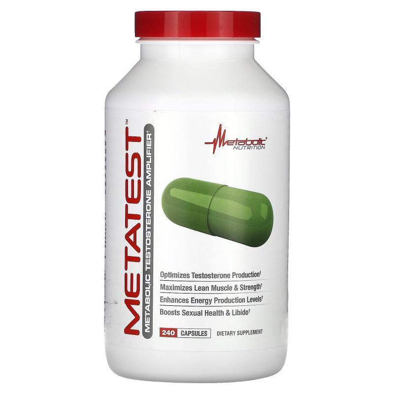 Metabolic Nutrition,Metatest, 240 Capsules