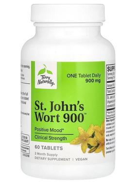 Terry Naturally,St. John's Wort 900, 900 mg, 60 Tablets