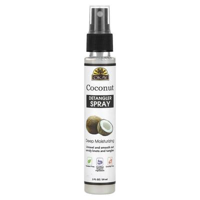 Okay Pure Naturals,Coconut Detangler Spray, 2 fl oz (59 ml)