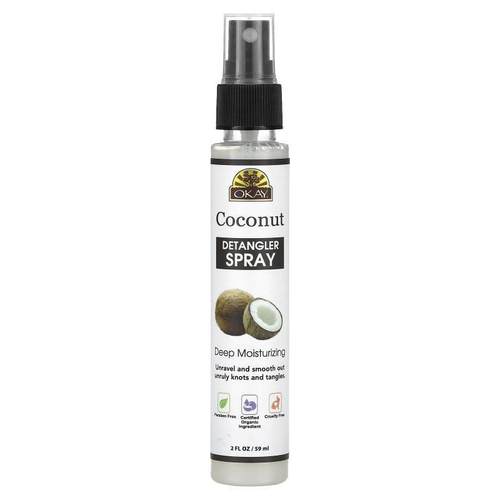 Okay Pure Naturals,Coconut Detangler Spray, 2 fl oz (59 ml)