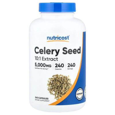 Nutricost,Celery Seed, 500 mg, 240 Capsules