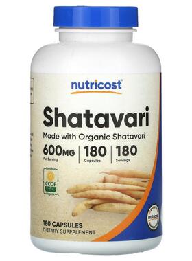 Nutricost,Shatavari, 600 mg, 180 Capsules