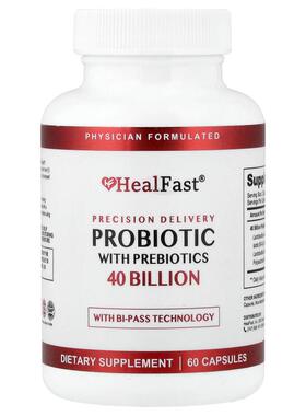 Healfast,Probiotic With Prebiotics, 60 Capsules