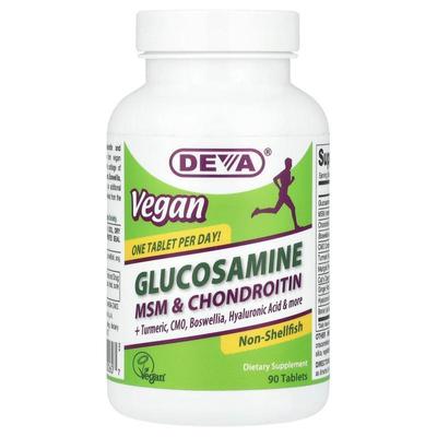 Deva,Vegan Glucosamine MSM &amp;amp;amp; Chondroitin, 90