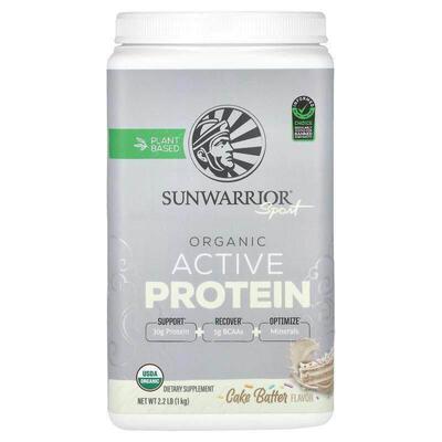 太阳勇士,Sport, Organic Active Protein, Cake Batter, 2.2 lb