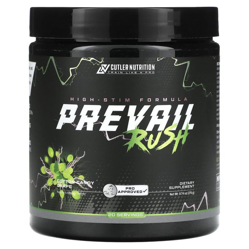 Cutler Nutrition,Prevail Rush, High-Stim Formula, Blue Razz