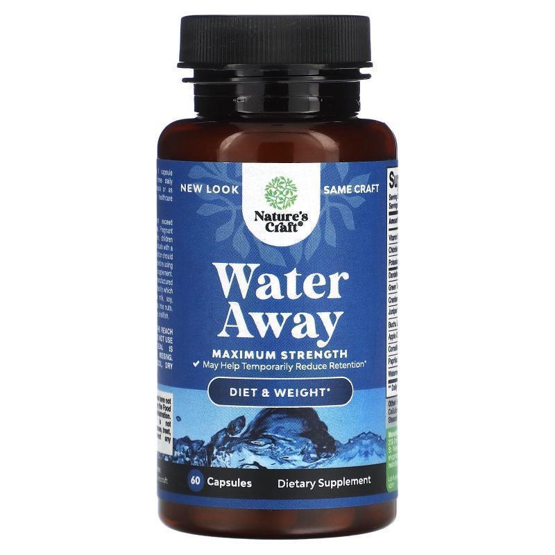 Natures Craft,Water Away，特强型，60 粒胶囊