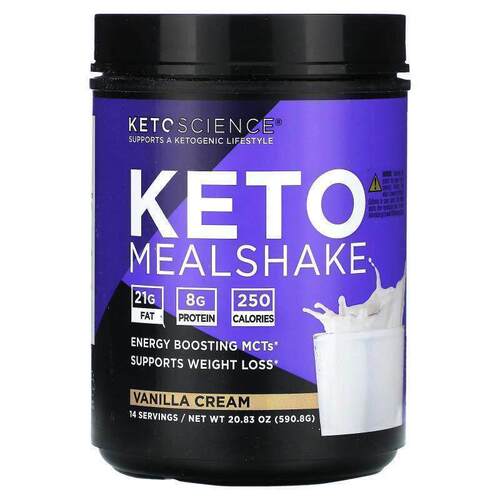 Keto Science,Keto MealShake, Vanilla Cream
