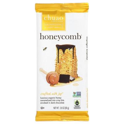 Chuao Chocolatier,Dark Chocolate Bar, Honeycomb