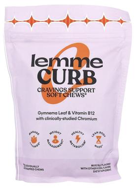 Lemme,Curb, Cravings Support Soft Chews, Mixed Fruit, 30 Ind