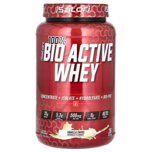 Isatori,100% Bio Active Whey, Vanilla Swirl , 1.9 lbs (864 g