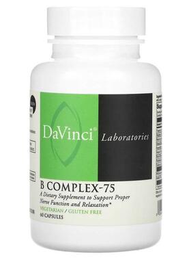 DaVinci Laboratories of Vermont,维生素B群-75胶囊，60粒