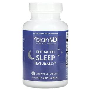 BrainMD,Put Me To Sleep Naturally, 90 Chewable Tablets