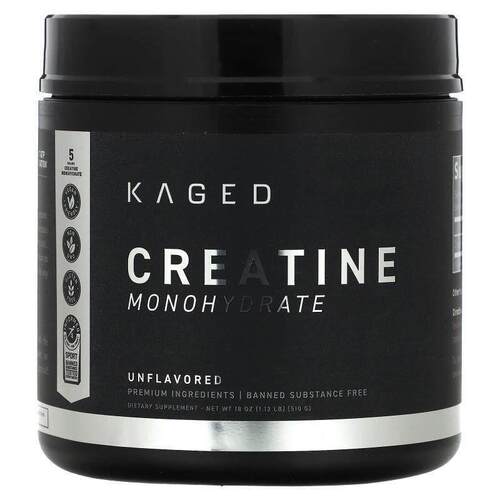 Kaged,Creatine Monohydrate, Unflavored, 1.12 lb (510 g)
