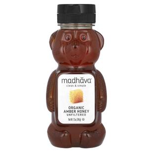 Madhava Natural Sweeteners,有机琥珀蜂蜜，未过滤，16 盎司（45