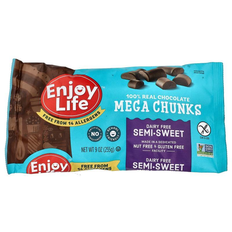 享受生活食品,100% Real Chocolate Mega Chunks