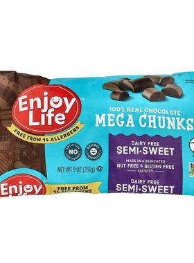 享受生活食品,100% Real Chocolate Mega Chunks