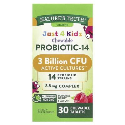 Nature's Truth,Just 4 Kidz, Chewable Probiotic-14, Natural B