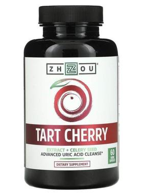 Zhou Nutrition,酸樱桃精华+芹菜籽，60粒素食胶囊