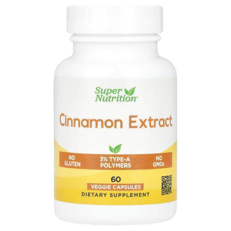 Super Nutrition,肉桂提取物，60 粒素食胶囊