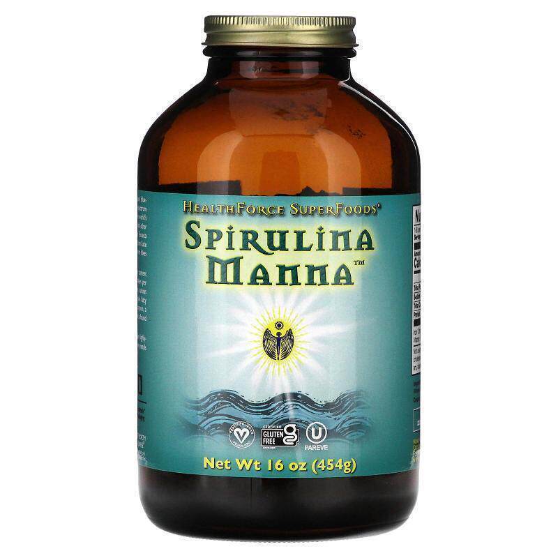 HealthForce Superfoods,甘露螺旋藻提取物蛋白质粉，1磅（453.5