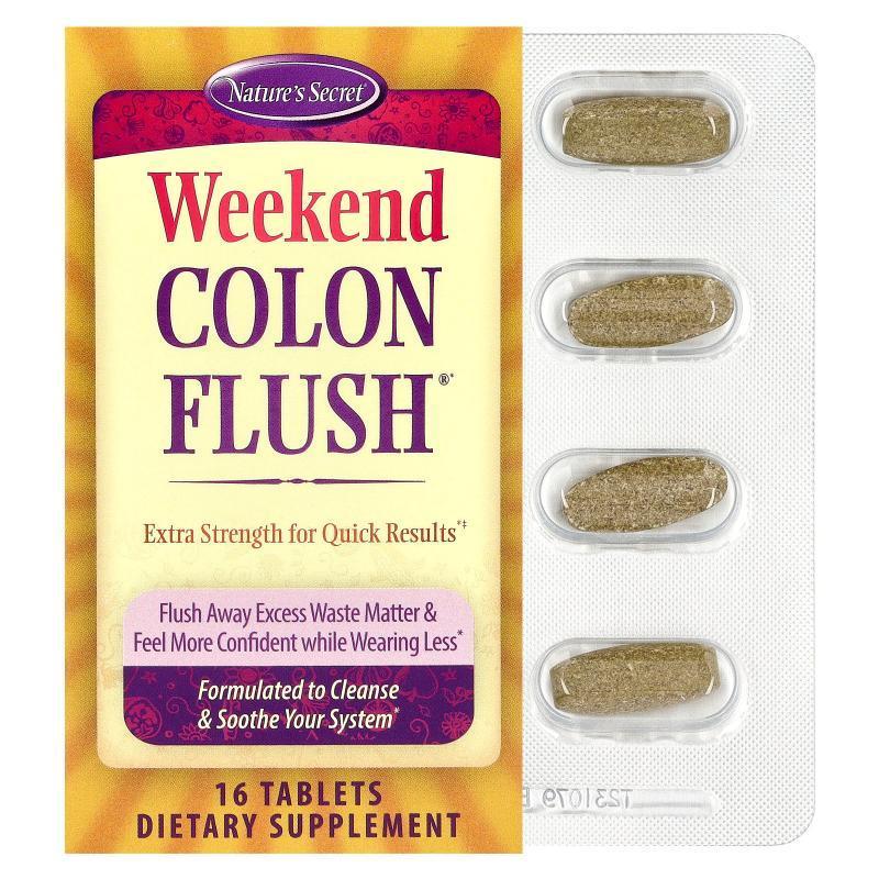 Nature's Secret,Weekend Colon Flush®, 16 Tablets