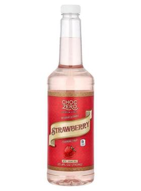 ChocZero,Premium Syrup, Strawberry, Sugar Free, 25.4 fl oz (