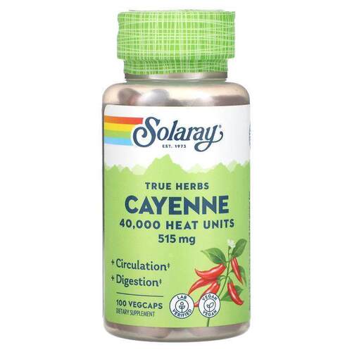 Solaray,True Herbs, Cayenne