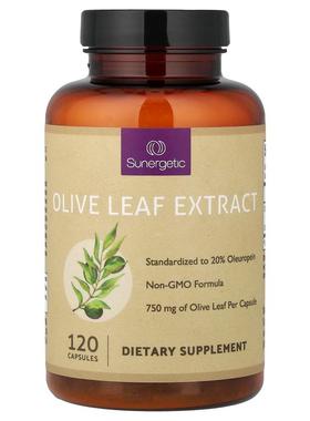 Sunergetic,橄榄叶提取物，750 毫克，120 粒胶囊