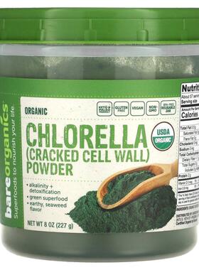 BareOrganics,Organic Chlorella Powder, 8 oz (227 g)